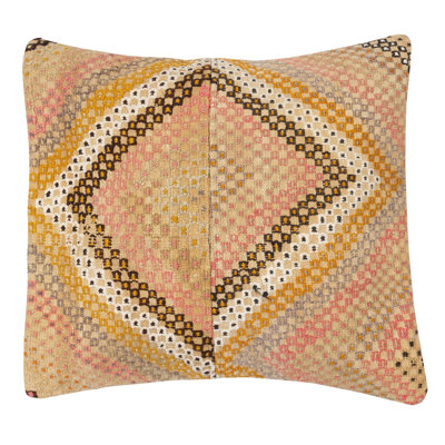 Housse de coussin 20 "x 20". Housse de coussin décorative faite à la main. Coussin Rustic Boho
