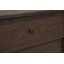 Commode 6 tiroirs 46,9 "de long en noyer foncé 6 tiroirs - panneau arrière uni-613153693