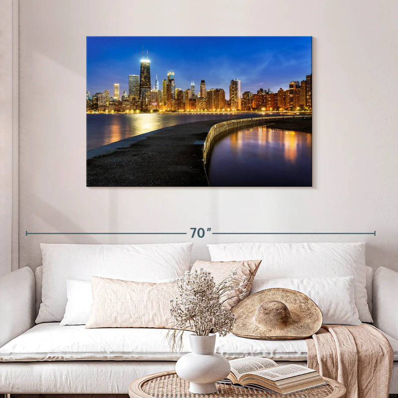 Aletra Chicago Lights, 30" H x 45" W