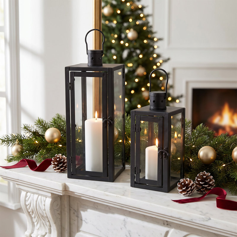 2-Piece Lantern Candle Holder Set