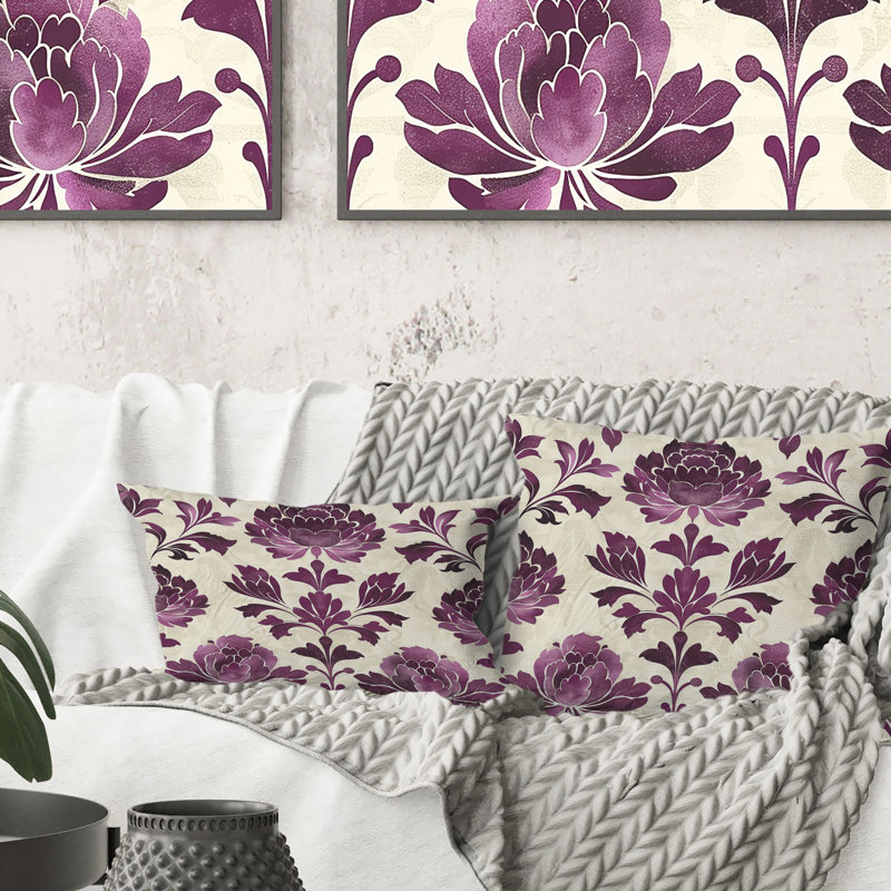 Coussin Floral, H 18 po x H 18 po