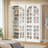8-Tier Shoe Cabinet with Doors and Led Lights