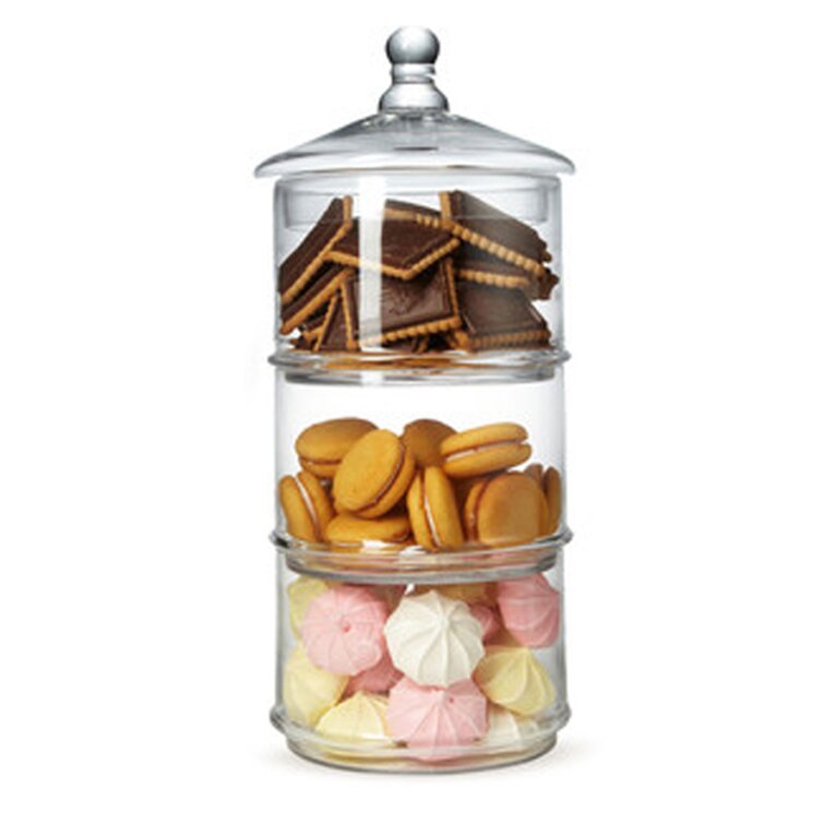 48oz Candy Jars with Airtight Lids - Cookie Jars for Kitchen Counter -  Apothecary Jars Laundry Soap Containers - Coffee Pod Holder with Lid - Cookie  Jar 3 Pack Plastic Candy Jars