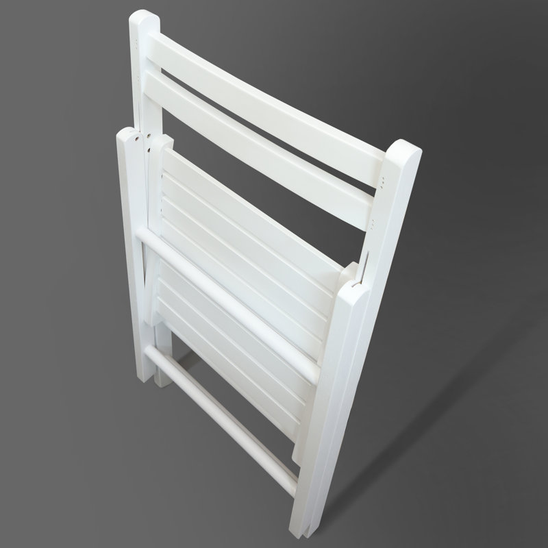 Ensemble de chaises pliantes Donnis, Blanc