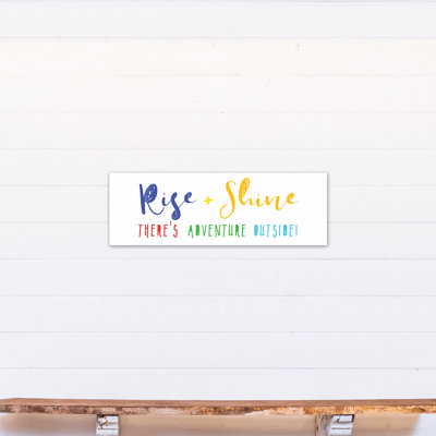 Art sur toile Maez Rise and Shine Adventure dehors