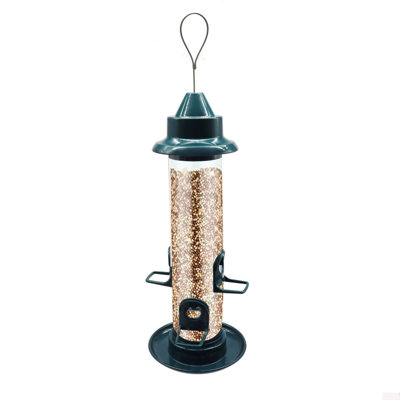 Bird Feeders, Bird Feeders, Outdoor Hanging Tube Bird Feeders, 4 Feeding Ports, Squirrel-Proof Bird Feeders, Wild Bird Feeders, Outdoor Hanging Bird F