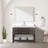 Grey Oak Single Bath Vanity 48 in. W x 22 in. D, with White Quartz Top-1793094108