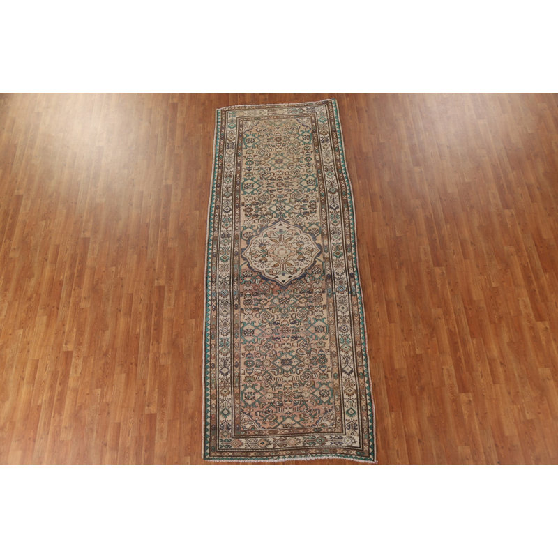 Tapis de couloir géométrique traditionnel 4x11