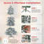 Sapin de Noël illuminé 6 pi