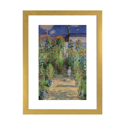 " The Artist's Garden At Vetheuil, 1880 " by Claude Monet