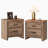 22" W Rustic Brown End Tables