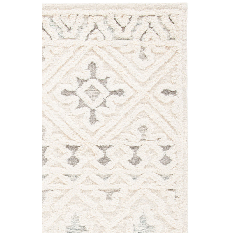 Neillsville Hand Tufted Wool And Cotton With Latex Southwestern Rug, Runner 2'3" x 9'