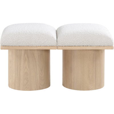 Husnan Boucle Upholstered Bench