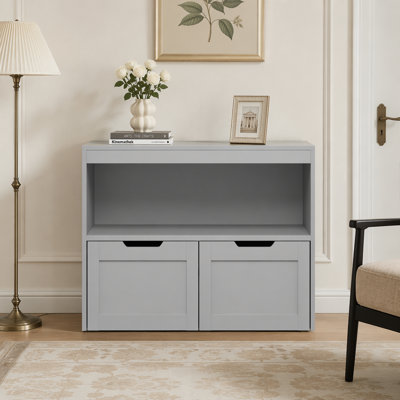 Organisateur de livres, armoire de rangement pour jouets, gris
