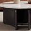 Table basse ronde en pierre micro-cristalline