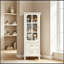 Armoire avec portes en verre et double tiroir-964595512
