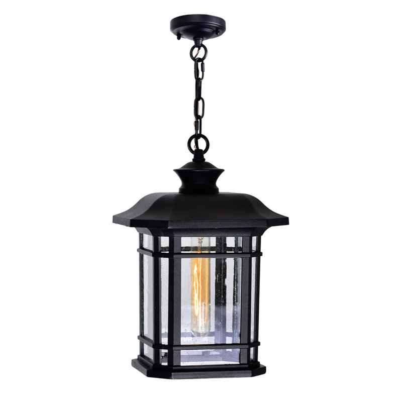 Rigdon Modern Outdoor 1-Light Pendant for Patio, Garden, and Backyard