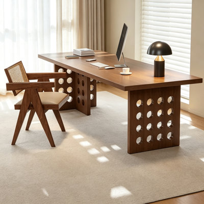 bureau simple et moderne en bois massif