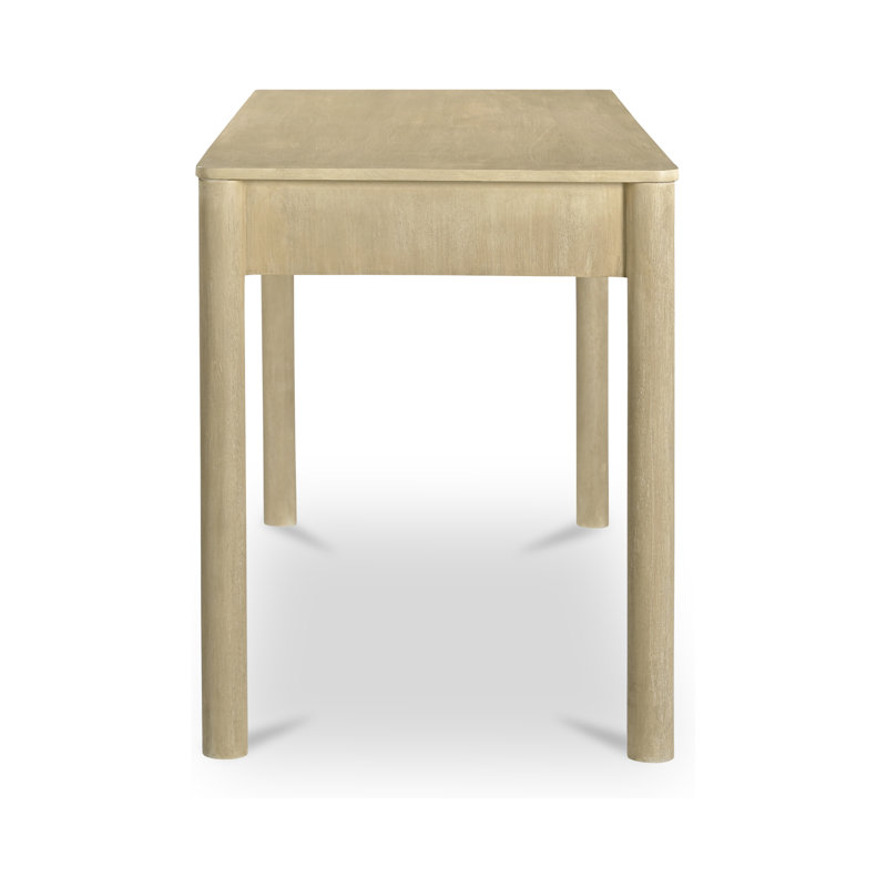Wiley Solid Wood Writing Desk, Natural