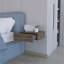 Table de chevet flottante murale brun foncé-985325722