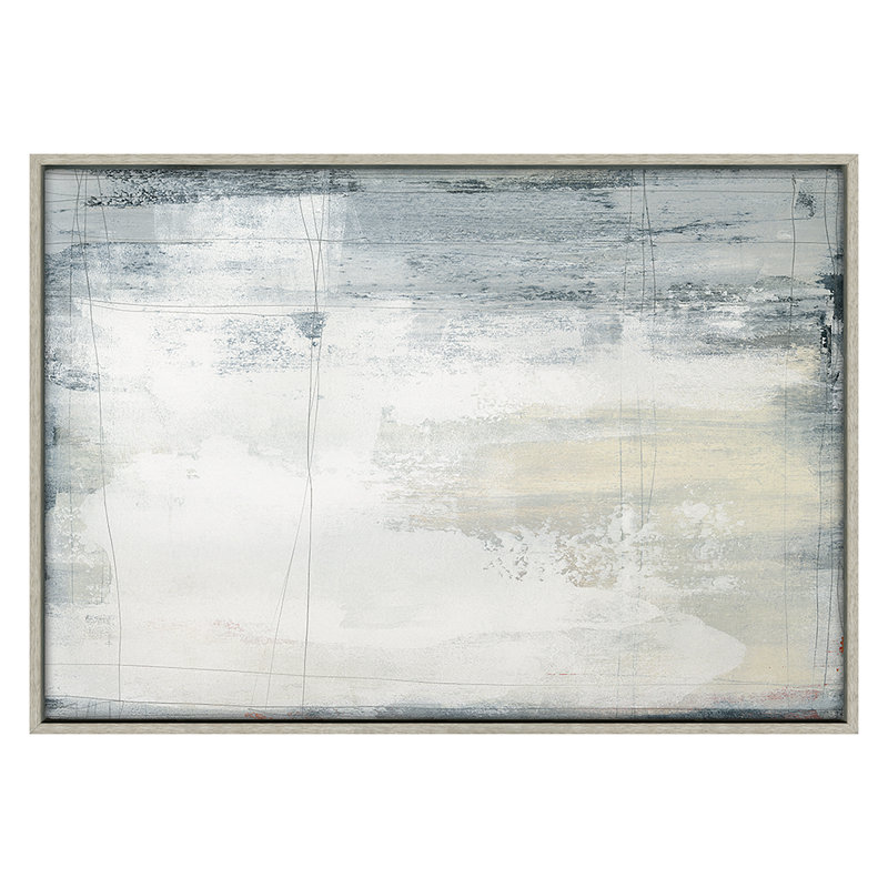 Tonal Mist 2 Print by Maeve Harris, 28" H x 40" W x 1.88" D, Gray