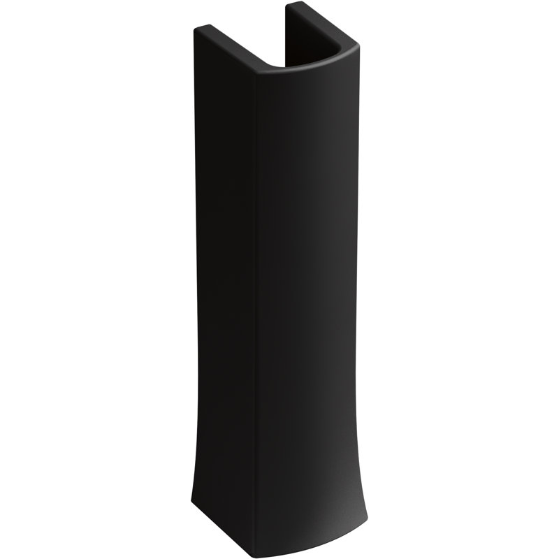 Lavabo de salle de bain l 6,5 "x H 29" Kelston, Noir