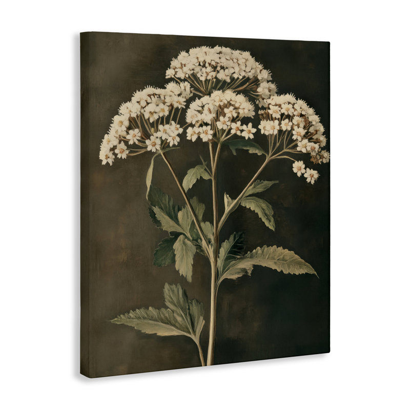 Sophistiqué Floral Portrait Canvas, design par Petal Prints Design, H 30 po x l 24 po