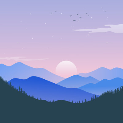 " Landscape Mountain "