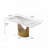 63'' Sintered Stone Dining Table for 6-8 with Bronze Legs-212351690-212351728