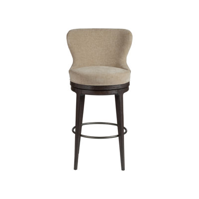 Signature Designs Swivel Upholstered Bar Stool with Solid Wood Frame