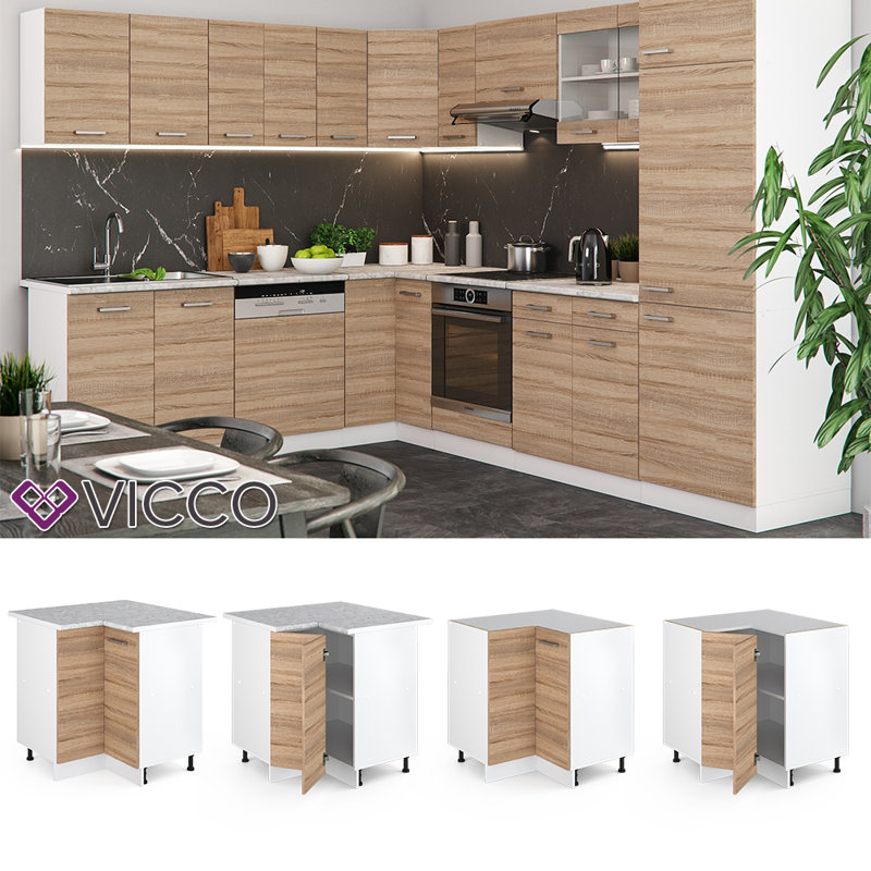 Merih Glossy Base Unit, Sonoma