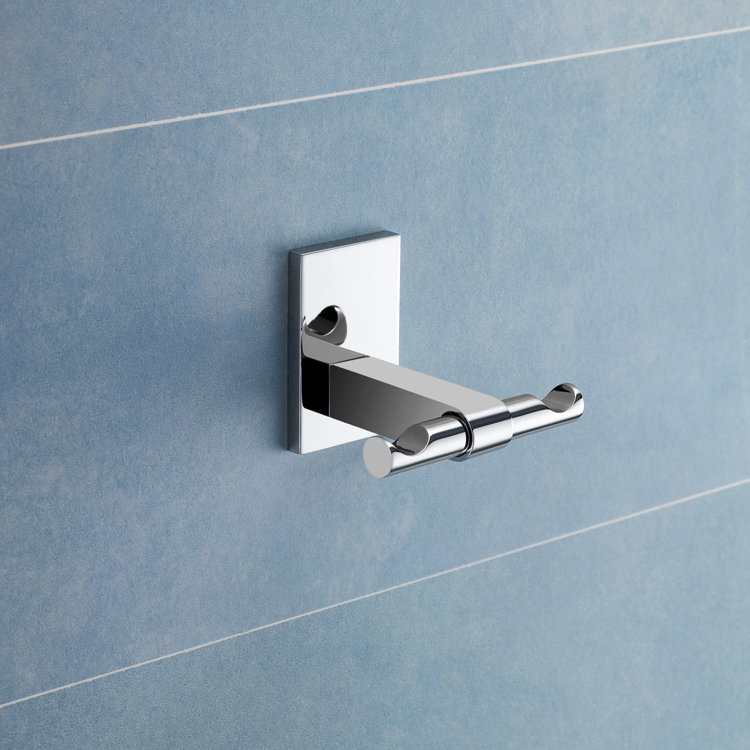 Dowsing Wall Mounted Double Robe Hook, Chrome