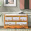 Vandemark Linen Blend Upholstered Storage Bench