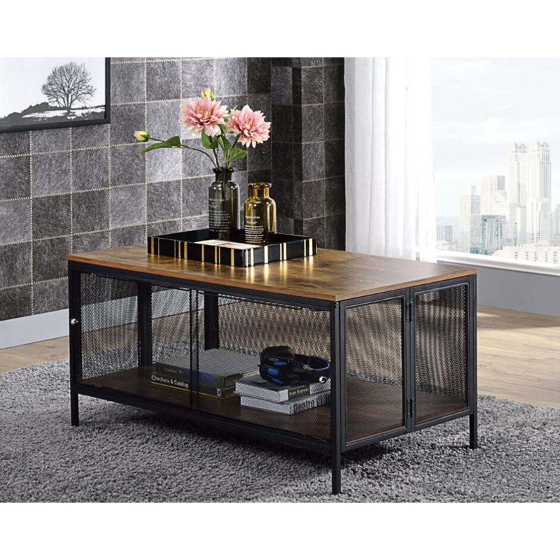 Pizzaro Solid Wood Top Coffee Table