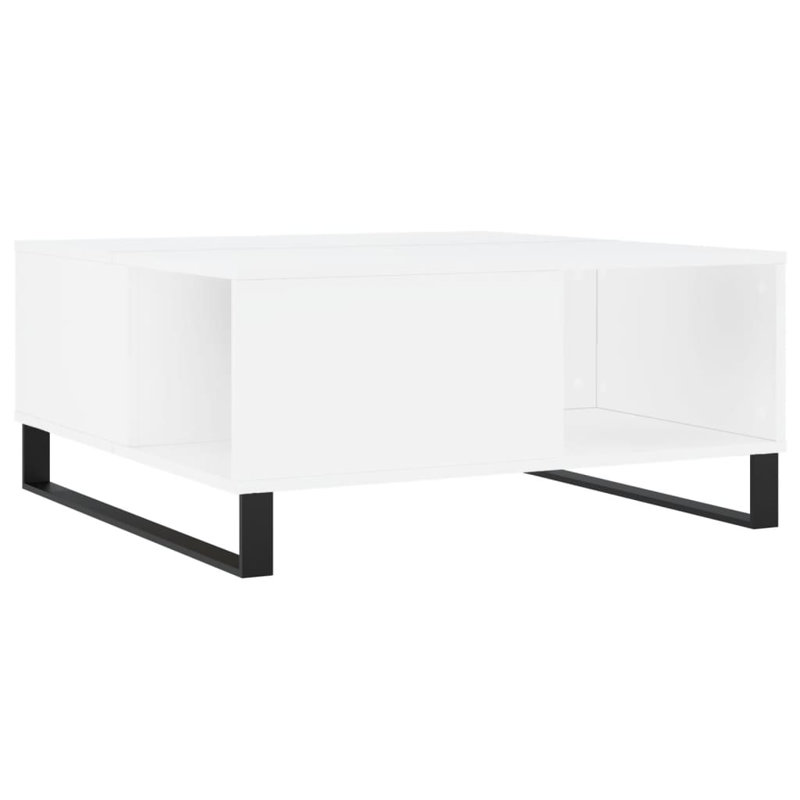 Babli Coffee Table 80x80x36.5 cm Engineered Wood, White