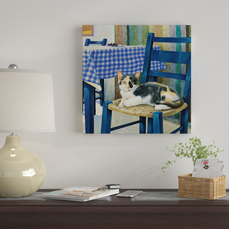 «Mikado on a Chair» par Ivory Cats - reproduction d'art sur toile tendue sur châssis, H 18 po x l 18 po x P 1,5 po