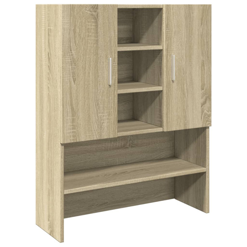 Awan Washing Machine Cabinet 70,5x25,5x90 cm, Light Sonoma Oak
