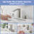 Bathroom Stainless Steel Faucets For Sink 3 Hole Brushed Nickel 8 Inch Widespread Bathroom Sink Faucet Double Lever Handle Faucet Bathroom Vanity Faucet Basin Mixer Tap Faucet With Hose-121292279
