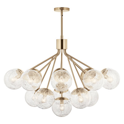 Steel Dimmable Globe Chandelier