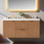 Meuble-lavabo double flottant mural 47,24 po avec plateau en résine SMC