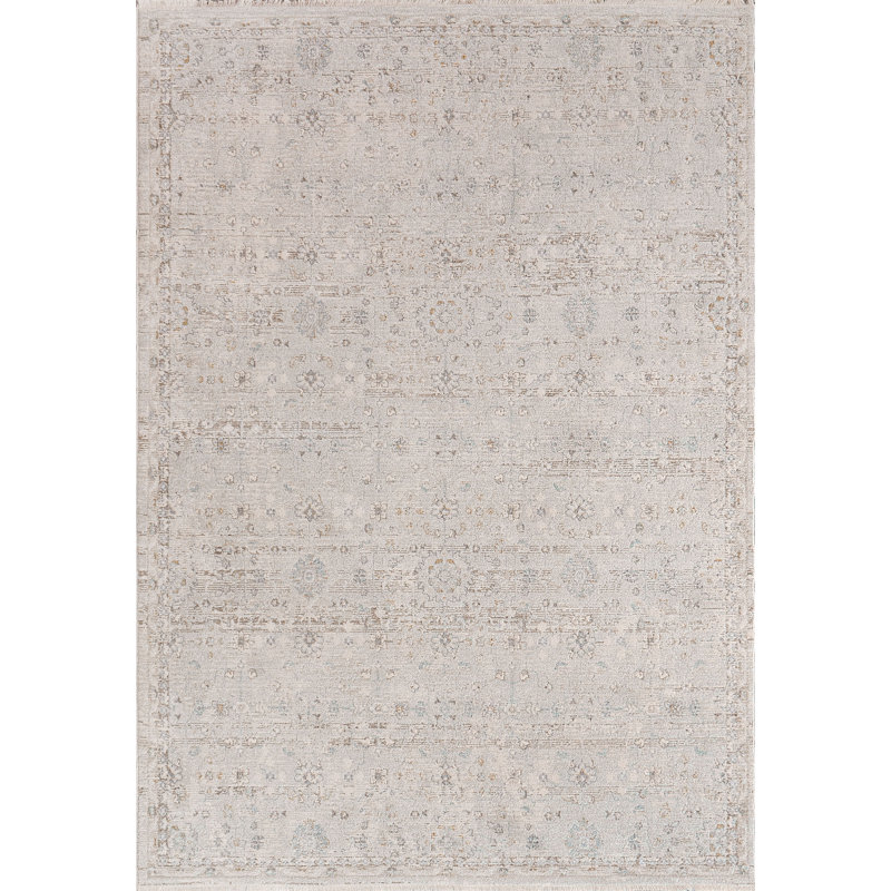 IRVING 5.3X7.7 15556-918 LT GREY/BEIGE, Rectangle 5'3" x 7'7"