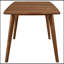Ensemble de salle à manger 5 pièces Shorna gris et noyer naturel, combinant un design moderne Mid-Century avec le confort et la durabilité pour des espaces compacts.