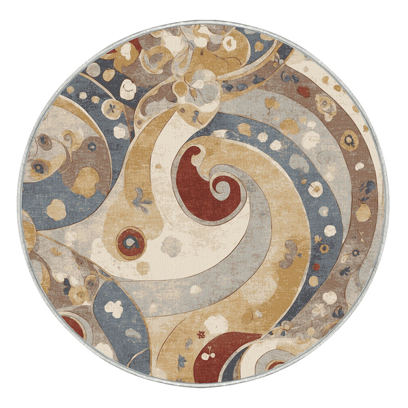 Vivid Ripple Rug, Round 4'