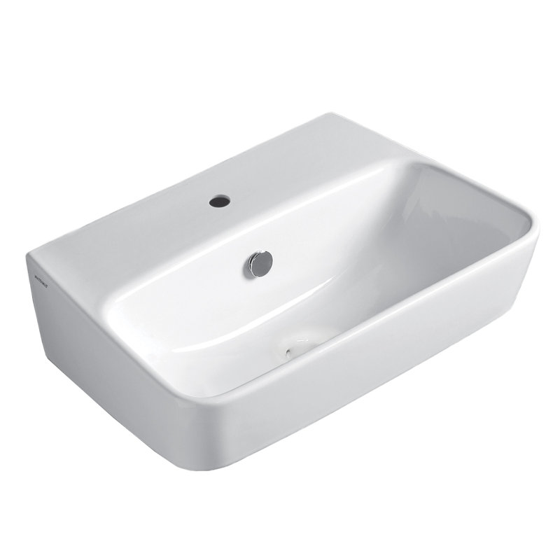 Britannia 22.75" x 15.25" Rectangular Wall Mount Basin with Single Hole Drill