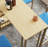 5-Piece Modern Bar Table Set Gold Metal Frame Multi-Layer Engineered Wood Tabletop High-Density Sponge Cushioned Chairs with Backrest Under-Table Storage Shelf Space-Saving Design for Kitchen & Dining