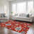 Lummus Washable Damask Indoor / Outdoor Rug-2013956403