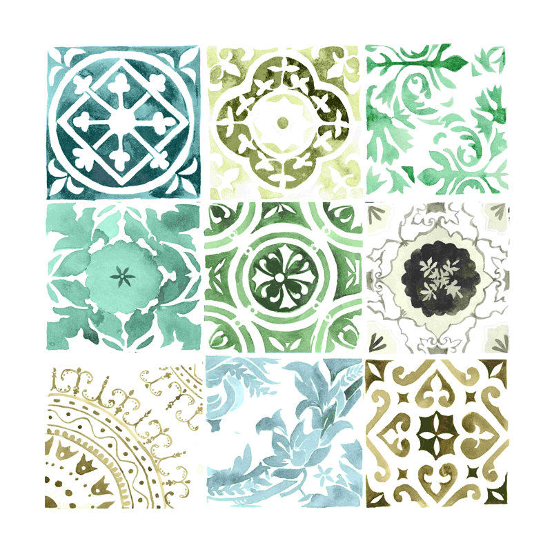" Decorative Tiles ", 12" H x 12" W