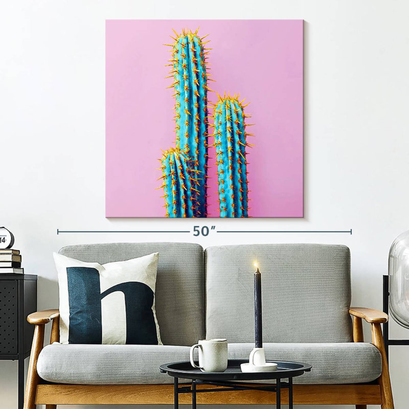 Harnek Neon Cactus, 33" H x 33" W