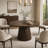 47 Inch Modern Dining Table with Slatted Base and Rounded Edges