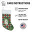 Chaussette de Noël crème Samoyed Christmas PoinsettIas